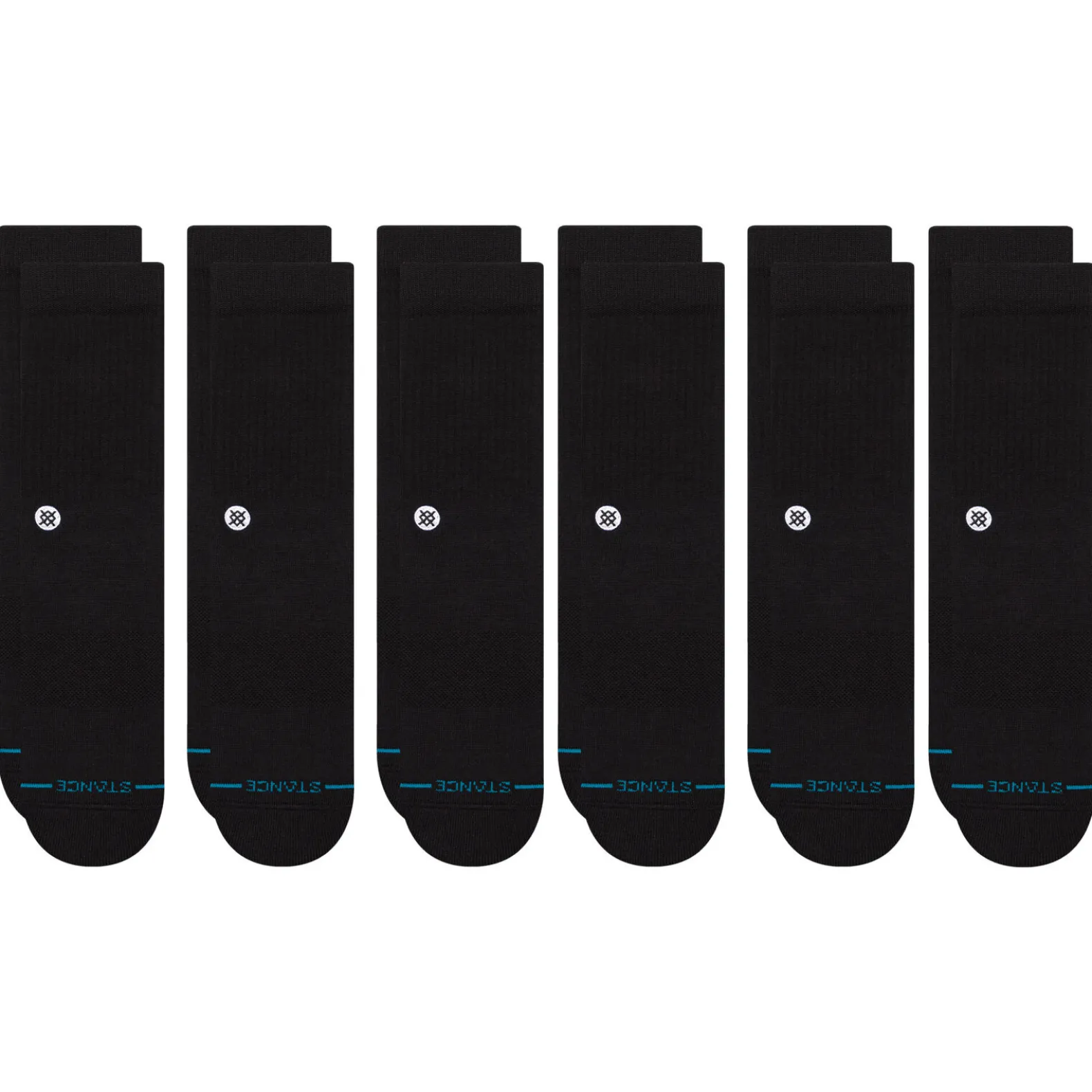 6 Pack Crew Socks